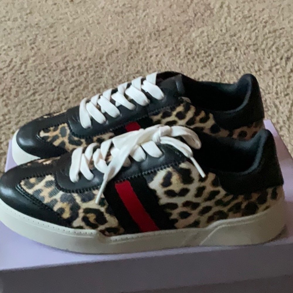 Steve Madden Leopard Print Sneakers